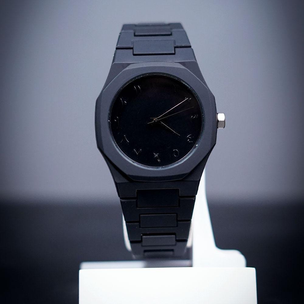 Black Luxury Watch for Men Water Resistant Stainless Steel